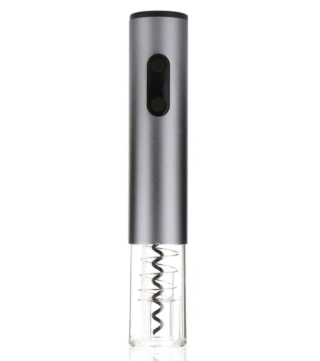 Automatic electric wine opener with foil cutter for quick and easy bottle opening