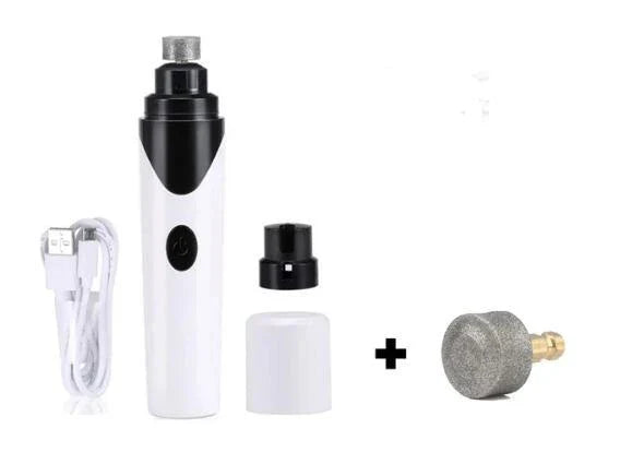 Powerful electric pet nail grinder with low-vibration motor for gentle, stress-free nail trimming