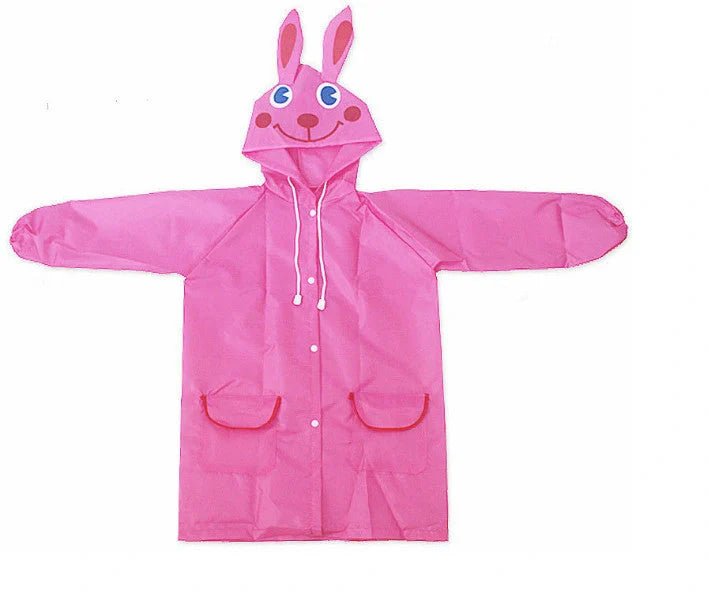 Children's rain coat made of Oxford cloth in various vibrant colours and whimsical patterns, perfect for keeping little ones dry and stylish in British weather
