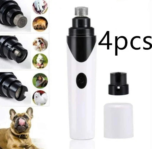 Powerful electric pet nail grinder with low-vibration motor for gentle, stress-free nail trimming