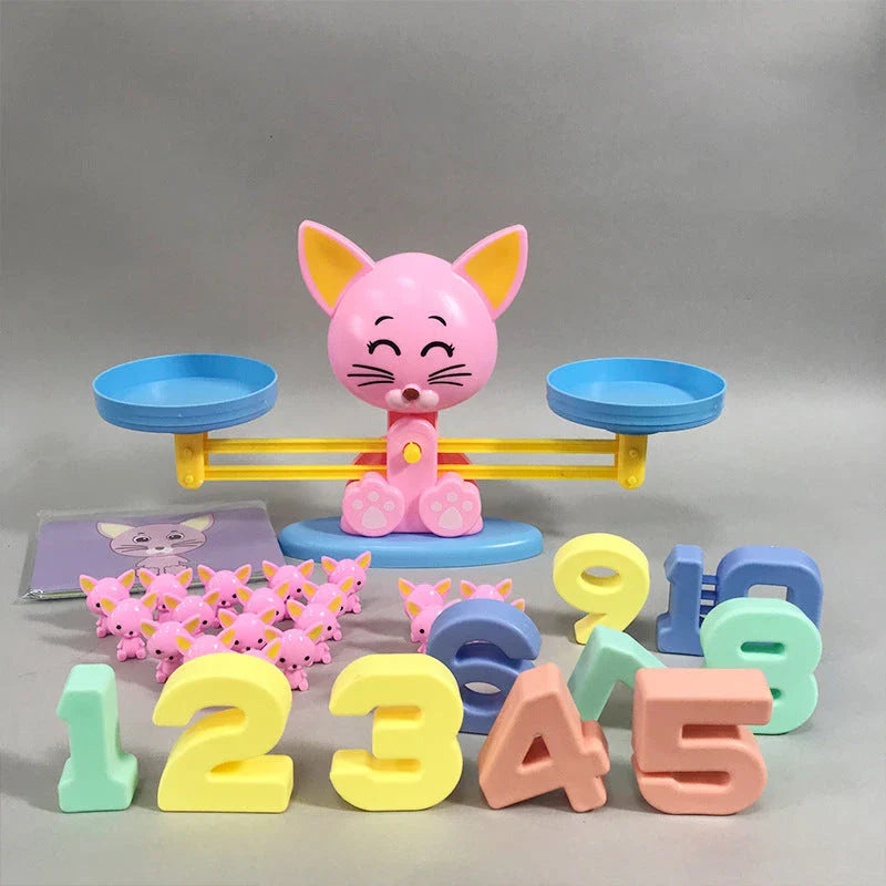 Engaging early math learning toys with colorful digital characters, including monkeys, penguins, and other animals, designed to teach preschoolers essential numeracy skills through interactive play.