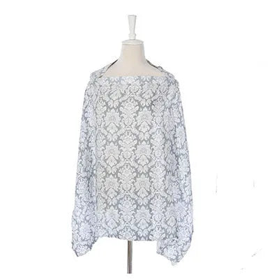 Muslin gauze breastfeeding towel, thin sleeveless nursing cover, approx. 72cm x 102cm, one of six colours