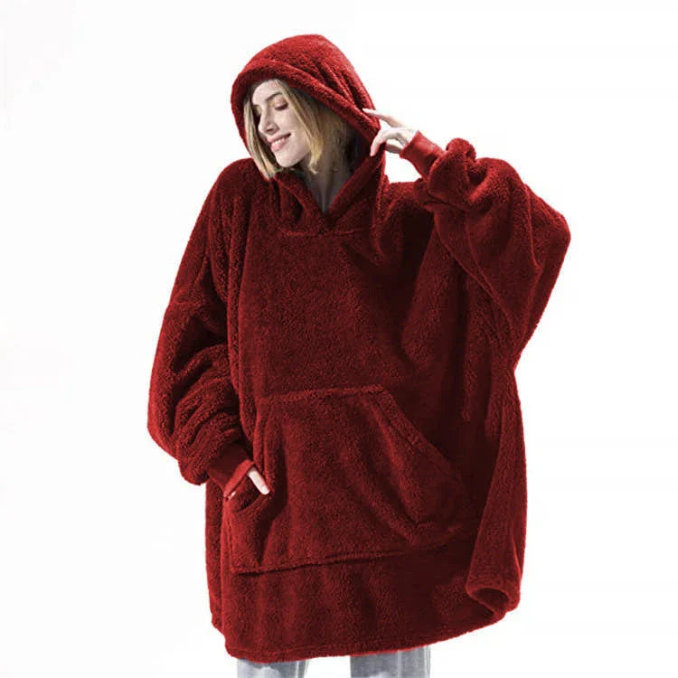 Cozy and comfortable hooded sweatshirt with spacious front pocket, available in a variety of classic colors