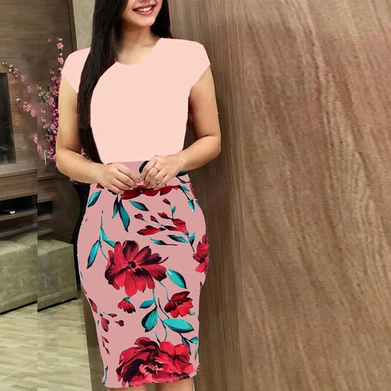 Elegant milk silk midi pencil dress in various sophisticated colours for professional UK women