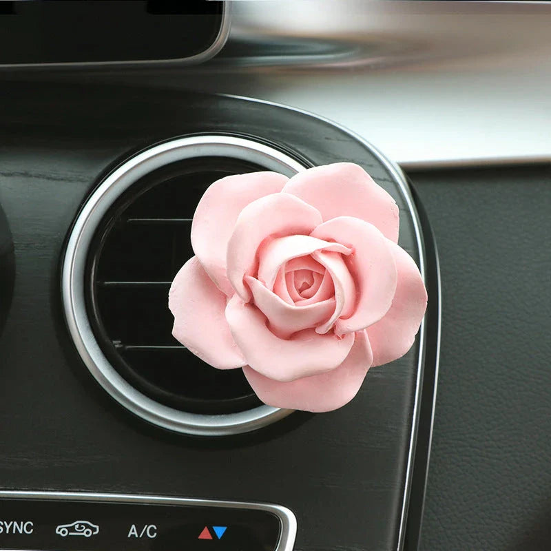 Premium Aroma Car Diffuser - Sleek, Minimalist Design with Plaster Construction for Long-Lasting In-Car Fragrance