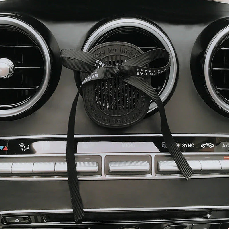 Premium Aroma Car Diffuser - Sleek, Minimalist Design with Plaster Construction for Long-Lasting In-Car Fragrance