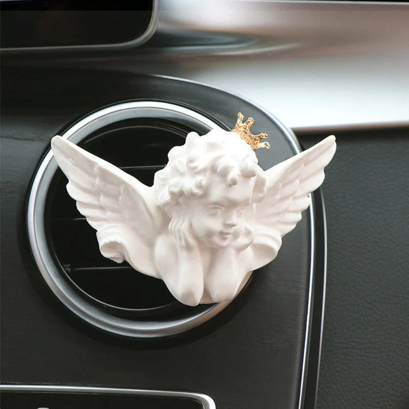 Premium Aroma Car Diffuser - Sleek, Minimalist Design with Plaster Construction for Long-Lasting In-Car Fragrance
