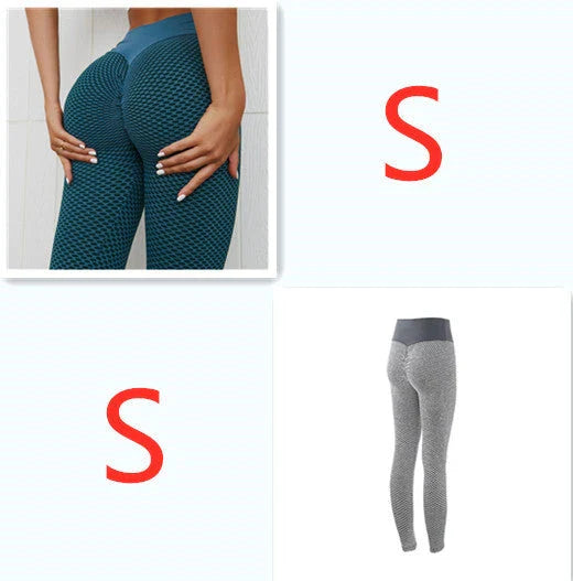 Premium high-waist seamless plaid leggings for women's yoga, fitness, and athleisure wear
