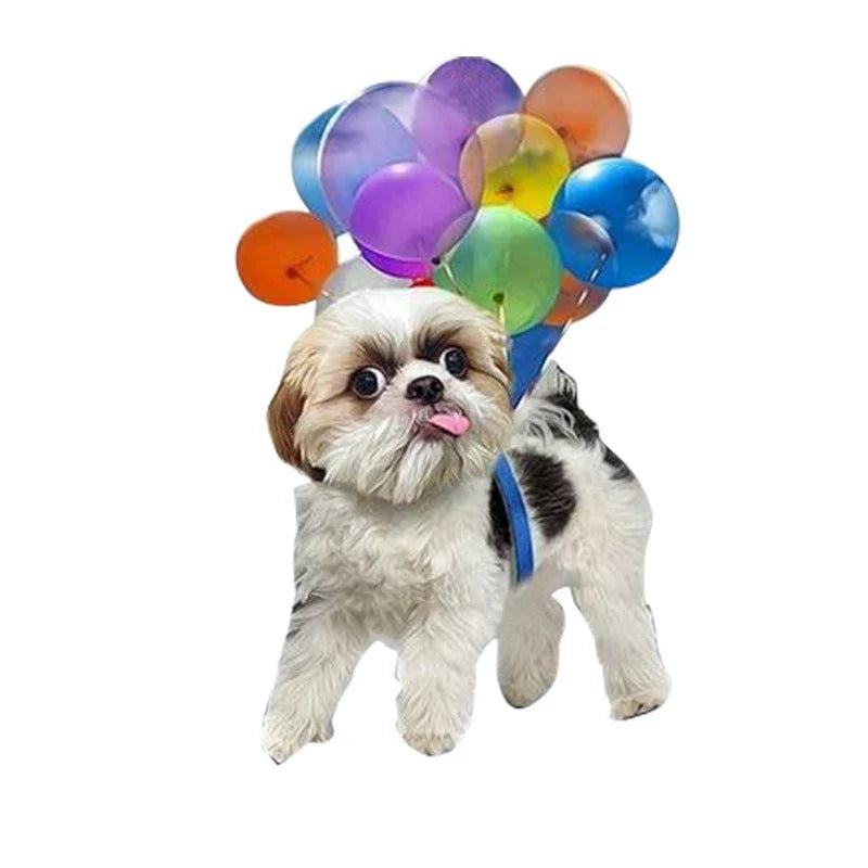 Charming dog-shaped car decoration with vibrant parachute accent, made of durable acrylic for versatile use.
