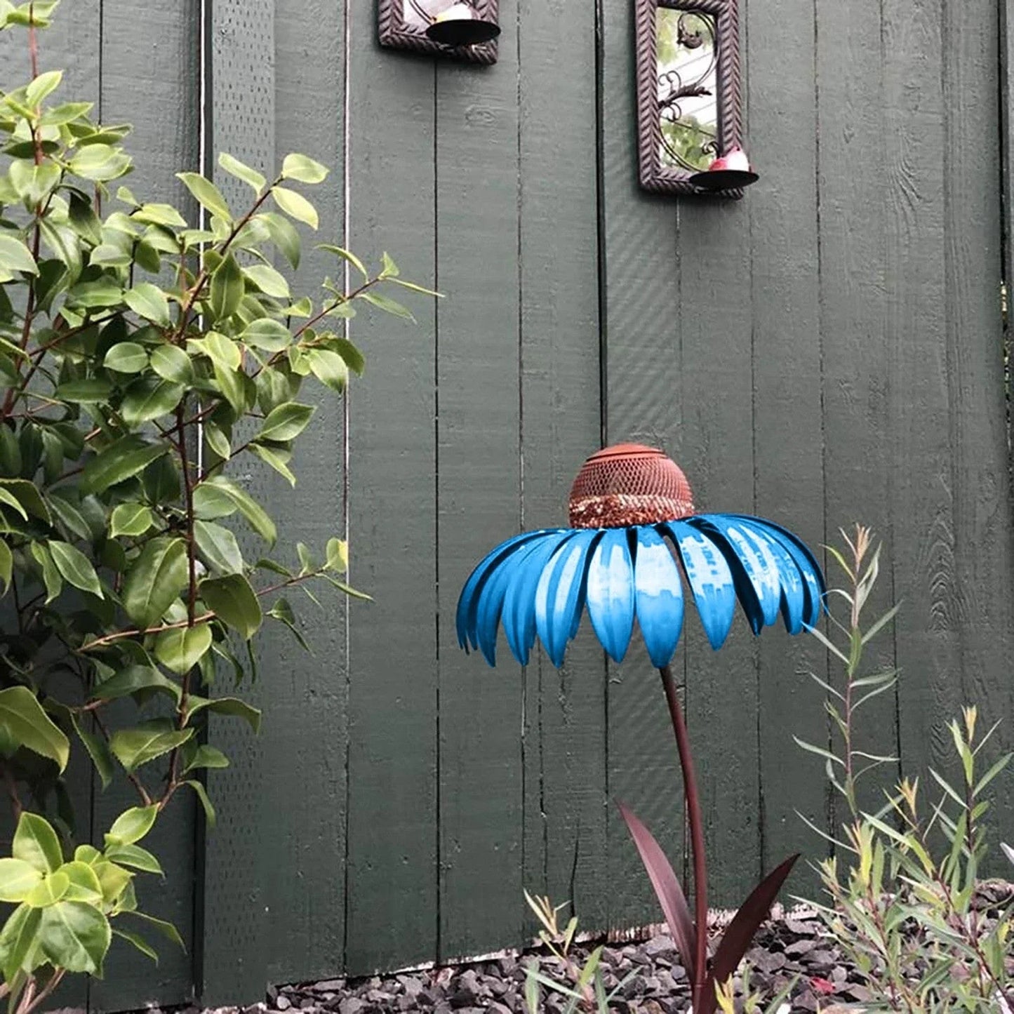 Petal-shaped bird feeder in various colours, designed to attract and delight birds in the garden