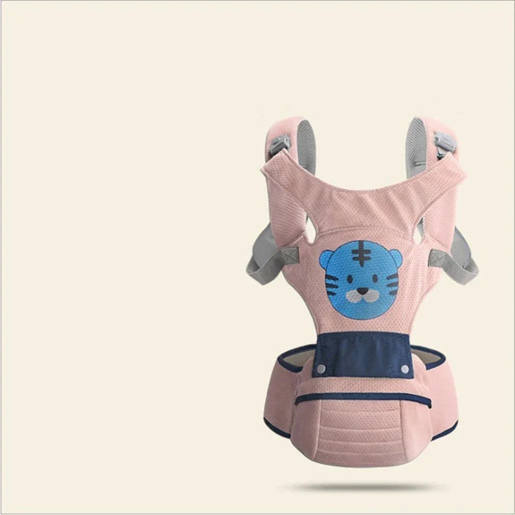 Ergonomic baby carrier with multiple carrying positions for newborns to 4-year-olds