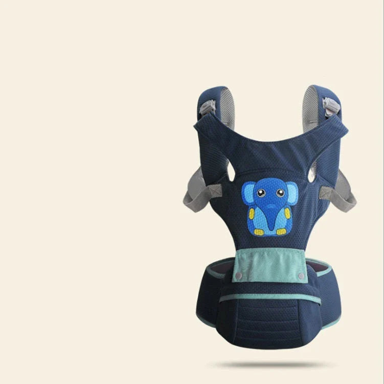 Ergonomic baby carrier with multiple carrying positions for newborns to 4-year-olds