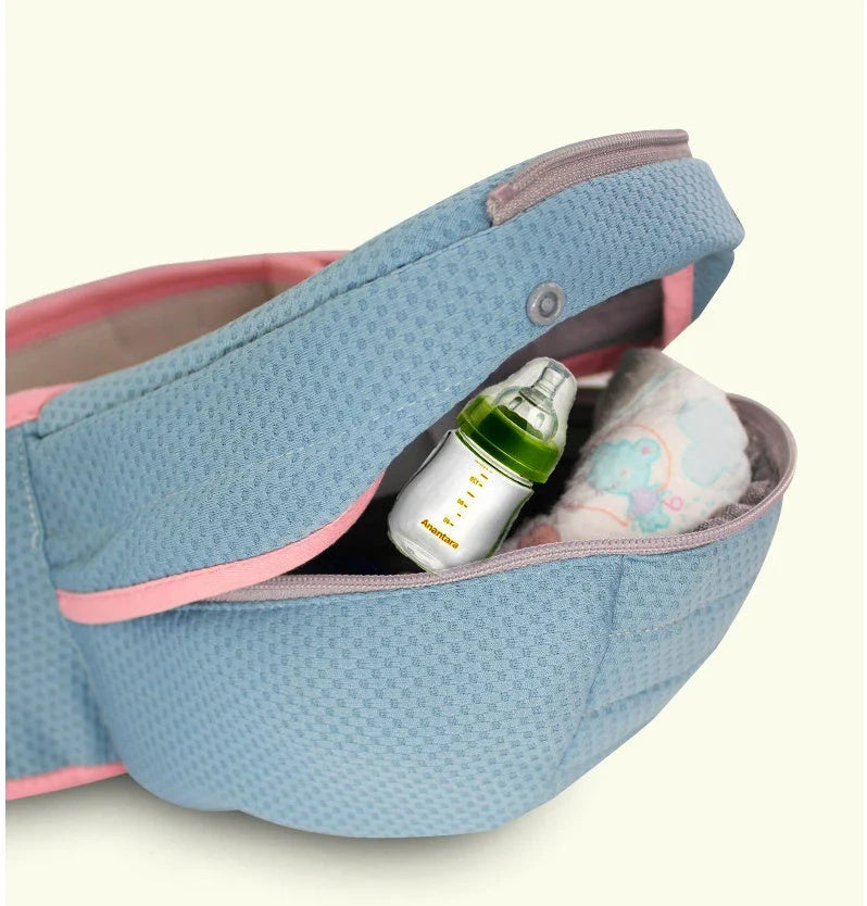 Ergonomic baby carrier with multiple carrying positions for newborns to 4-year-olds