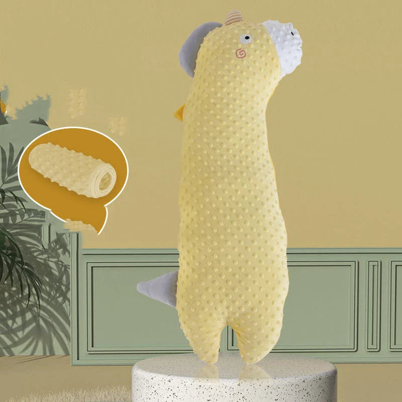 Soft, plush pillow with a cuddly goose design in various vibrant colors