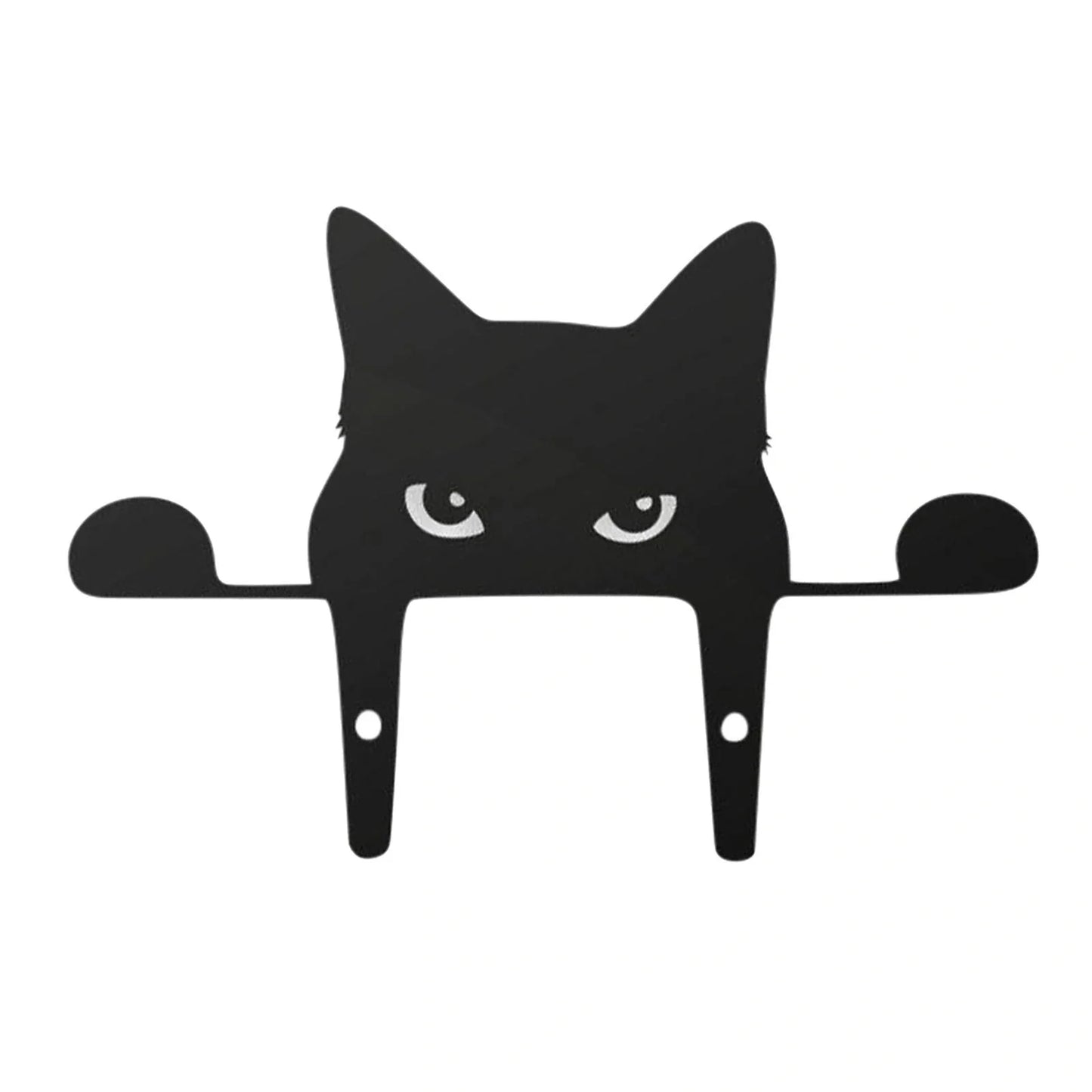 3D black cat outdoor garden decoration with acrylic design