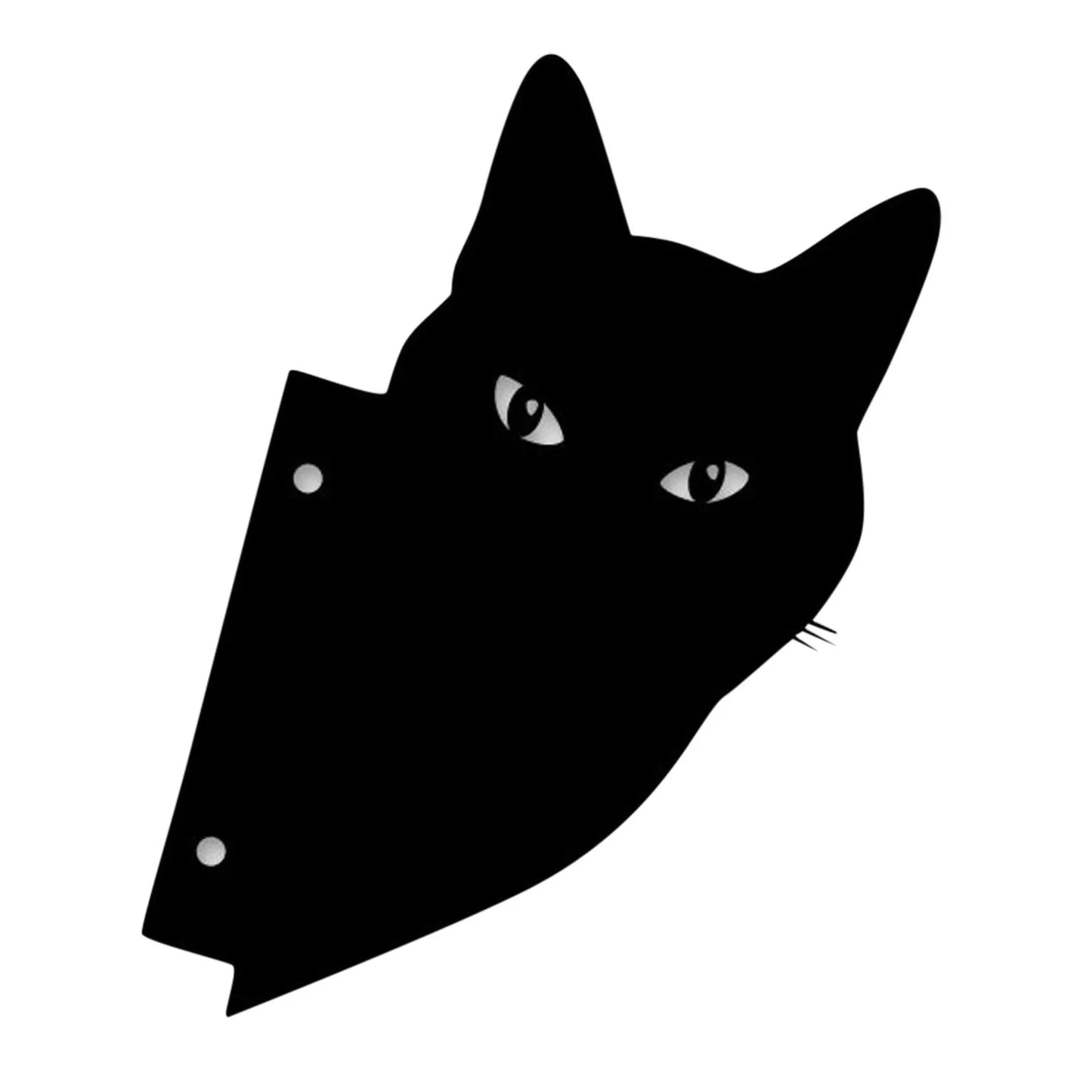 3D black cat outdoor garden decoration with acrylic design
