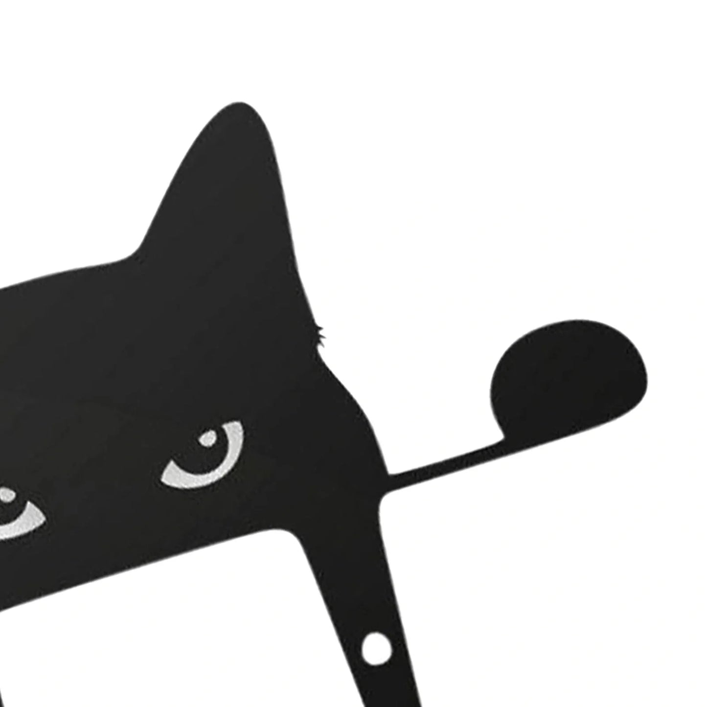 3D black cat outdoor garden decoration with acrylic design