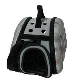 Versatile pet carrier made with premium EVA materials, featuring a foldable design and breathable mesh ventilation for comfortable outdoor adventures with your dog, cat, or rabbit.