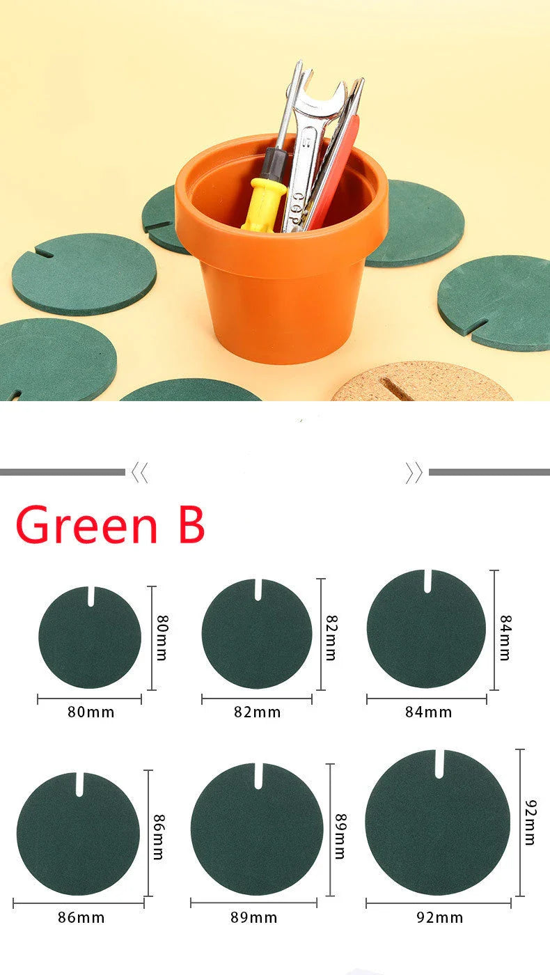 Stylish cactus-shaped coasters in a flowerpot-style holder, protecting a table from hot or cold drinks