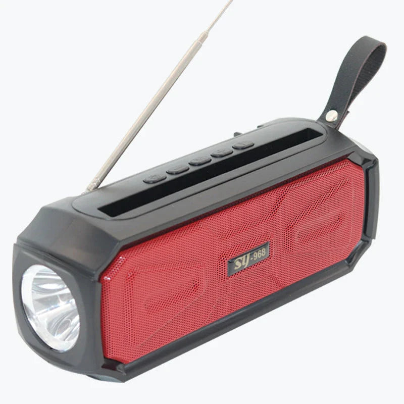 Eco-Friendly Solar Bluetooth Speaker with Light