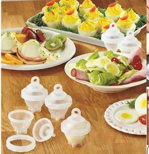 Premium Hard Boiled Egg Cooker Set with Egg White and Yolk Separator Tool for Hassle-Free Egg Preparation