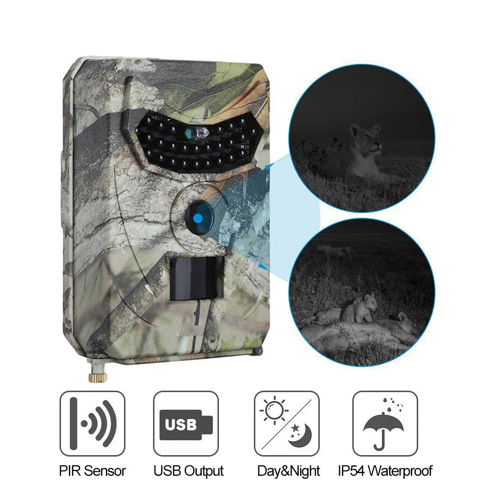 20MP Wildlife Trail Camera with Night Vision, Rapid Trigger, and Long Battery Life