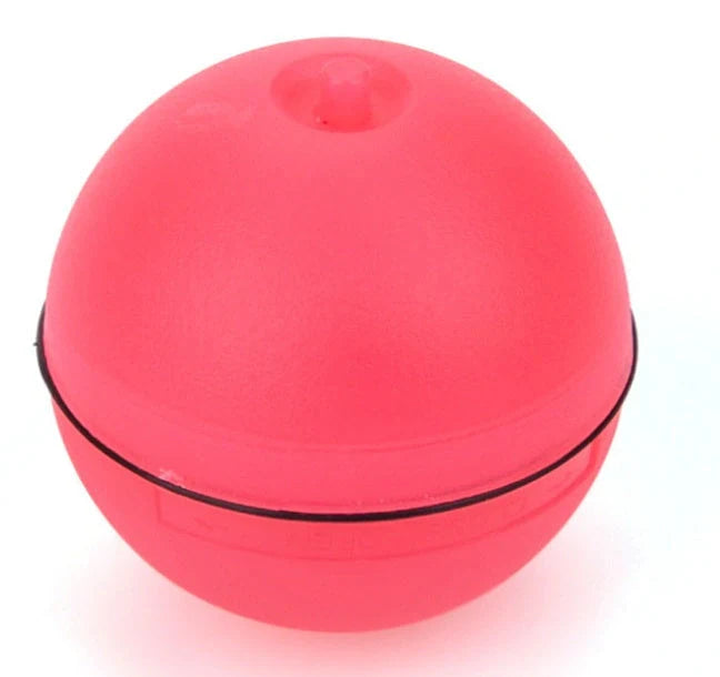 Robotic ball with LED lights and automatic 360-degree rotation, designed to captivate and entertain cats