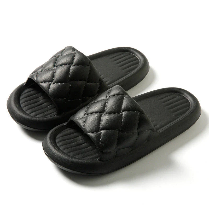 Comfortable home slippers with non-slip soles, featuring breathable and waterproof EVA material in a variety of stylish colors.