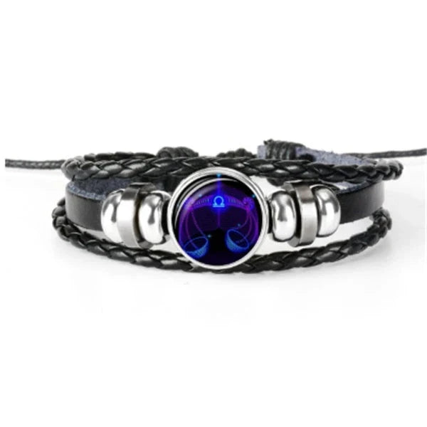 Zodiac Constellation Bracelet in Braided Design for Men, Women, and Kids