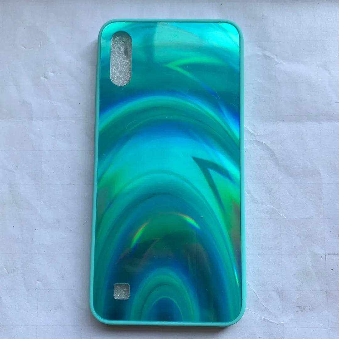 Rainbow mirror glitter phone case with slim-fit TPU PC acrylic back cover and precise cutouts