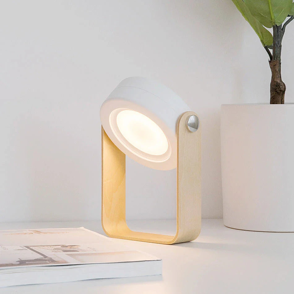 Versatile Dimmable LED Reading Lamp with Touch Control Dimming, Foldable Design, and Rechargeable Battery for Portable Home Lighting