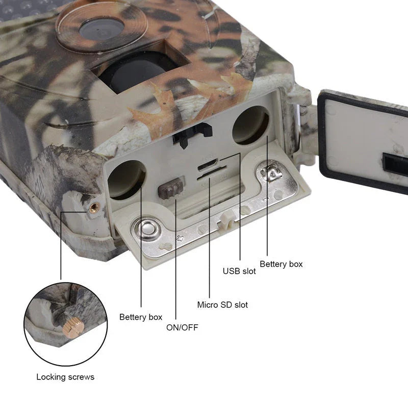 20MP Wildlife Trail Camera with Night Vision, Rapid Trigger, and Long Battery Life