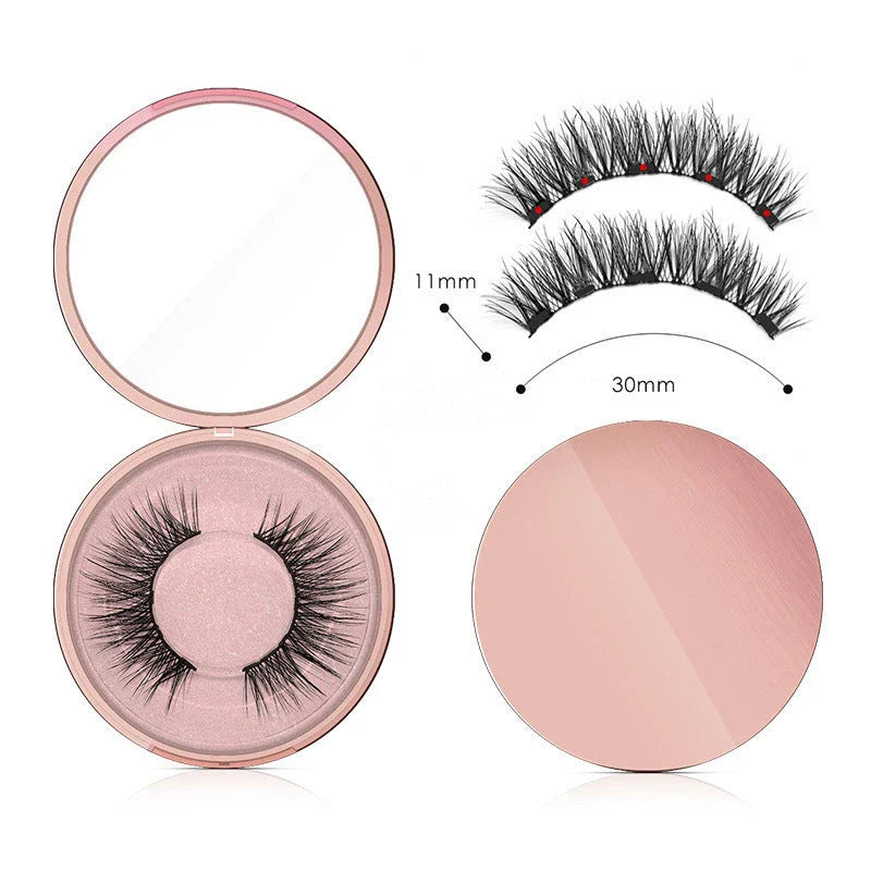 Magnetic Lash and Eyeliner Set with Premium Faux Mink Lashes, Magnetic Eyeliner, and Applicator Tools