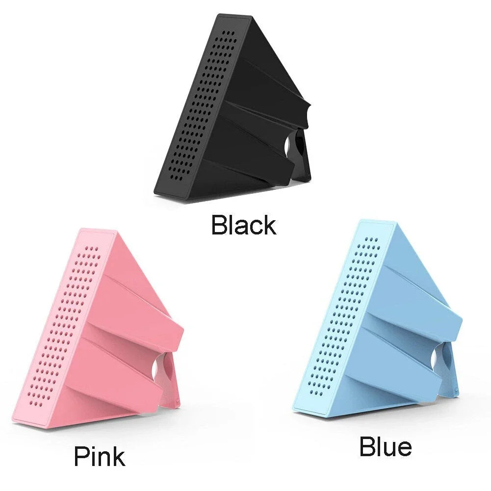 Compact phone amplifier stand in various colors for iPhones and Android devices