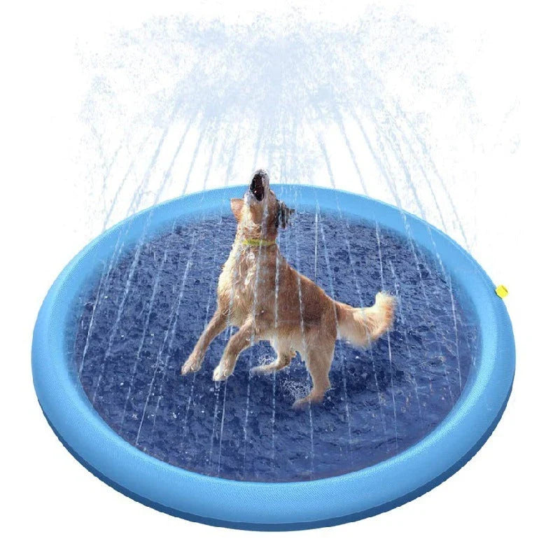 Splash Pad for Kids and Pets: Backyard Water Fun, Non-Slip, Meets Safety Standards, Versatile and Portable Design
