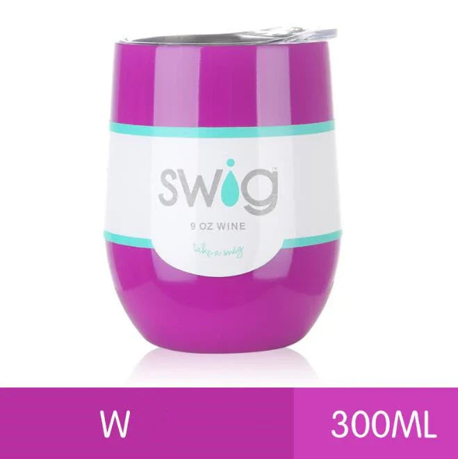Premium 9 oz stainless steel insulated tumbler with secure lid, available in multiple vibrant colors