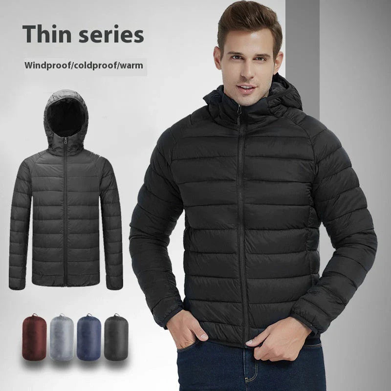 Cozy Men's Winter Hooded Jacket in a variety of stylish colors and styles