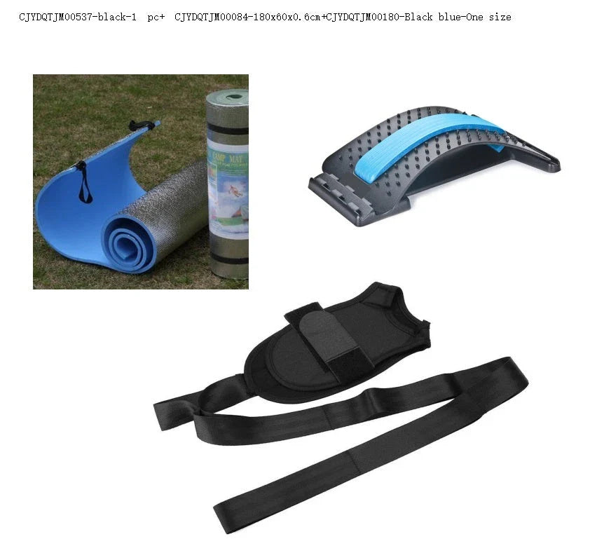 Adjustable yoga stretching belt with multiple straps and loops for customizable leg and foot mobility exercises