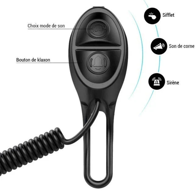Portable Bicycle Charging Speaker with Loud Horn Sounds for Cycling Safety and Music on the Go