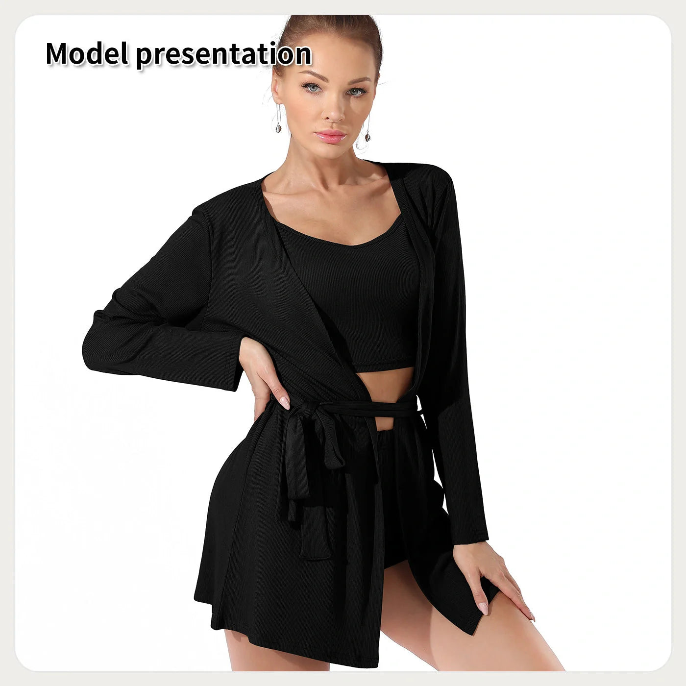 Elegant solid colour women's bodysuit in black and coffee, perfect for any occasion