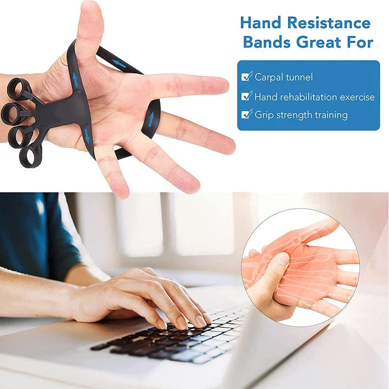 Premium silicone finger strengthening device for arthritis relief and hand grip training