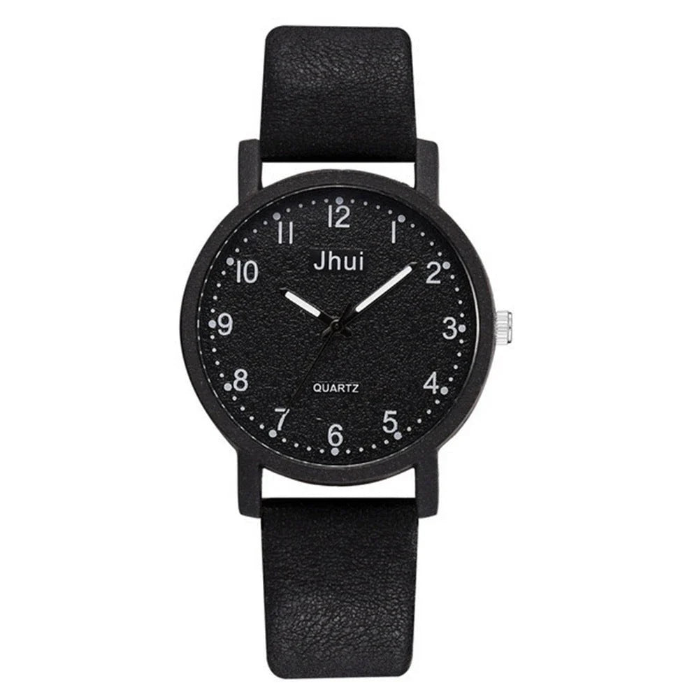Elegant quartz ladies watch with a simple, minimalist dial design in various classic color options