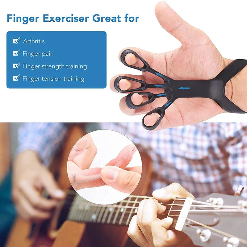 Premium silicone finger strengthening device for arthritis relief and hand grip training