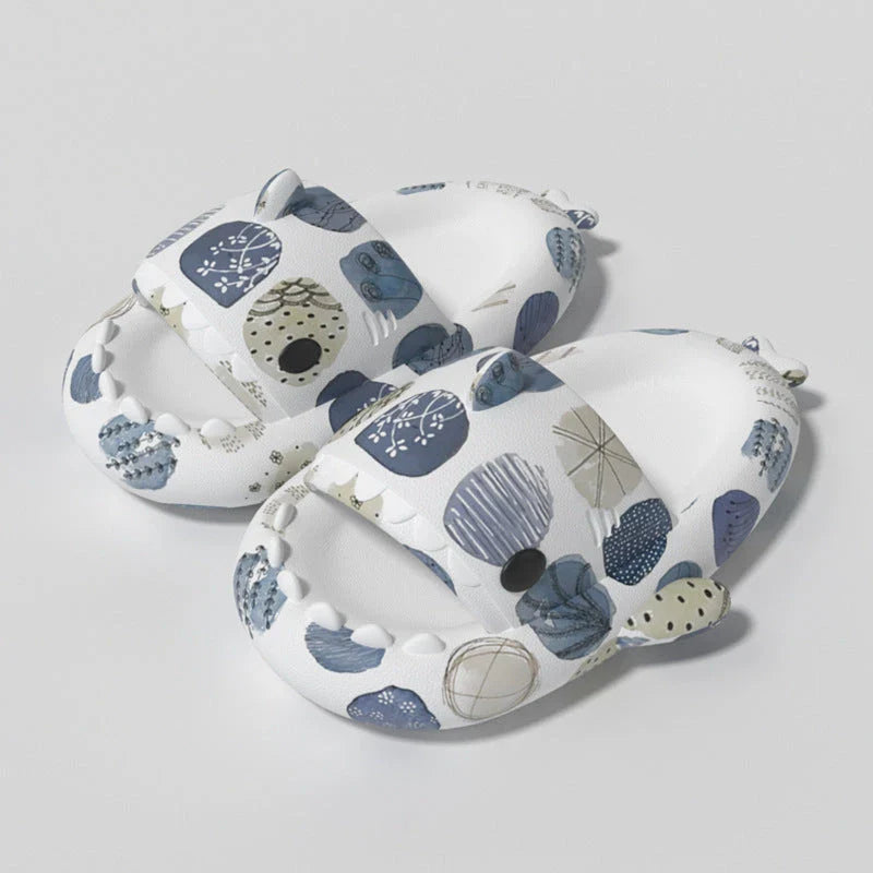 Stylish and comfortable shark-themed slippers in a variety of vibrant colors for women and men