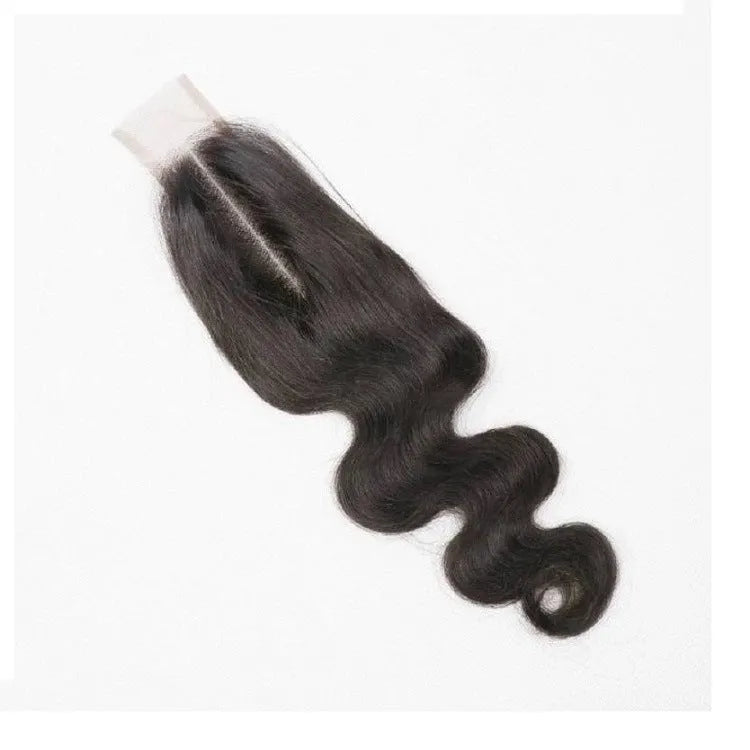 Natural colour straight human hair wig for women on a wig stand