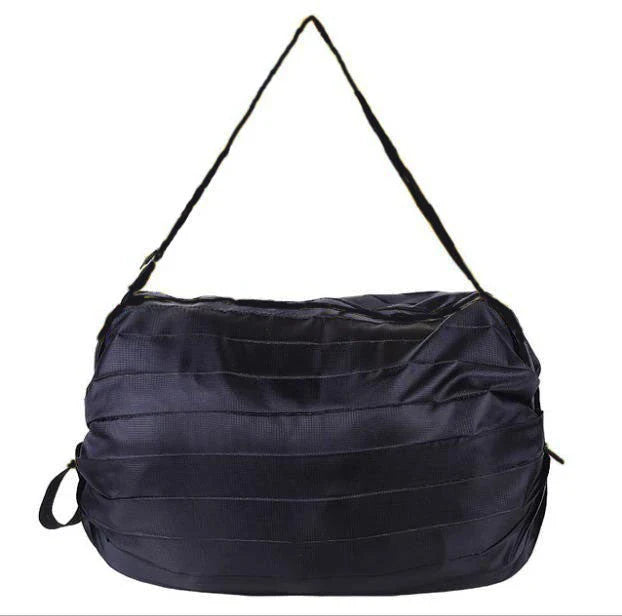 Foldable tote bag made of durable 210D Oxford cloth, featuring various stylish color patterns for versatile use