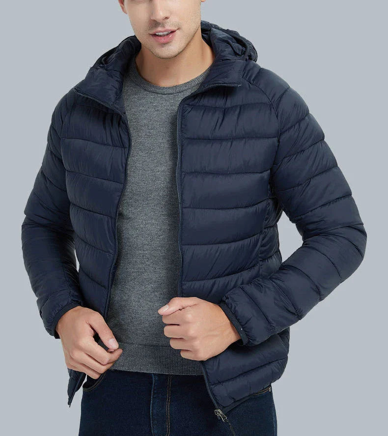 Cozy Men's Winter Hooded Jacket in a variety of stylish colors and styles