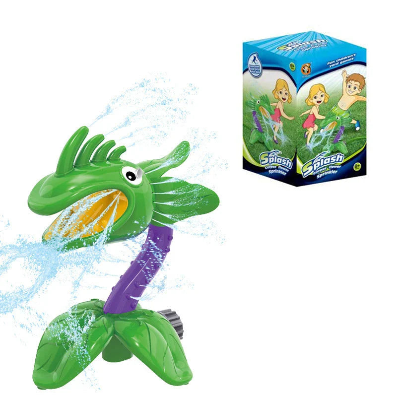 Playful backyard water sprinkler with adorable cactus design, perfect for summer fun and outdoor entertainment