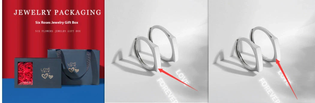 Elegant S925 sterling silver rings with a hidden love pattern design, adjustable sizing for a personalized fit.