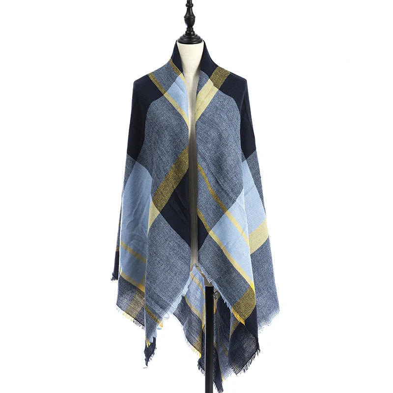 Luxury plus-sized double-sided cashmere-like scarf shawl in various colours